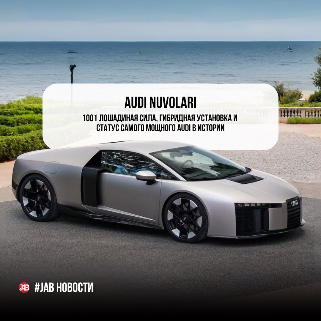  Audi Nuvolari — самый мощный Audi в истории: 1001 л.с. и суперкар на смену R8